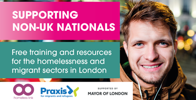 London homelessness and migrant sectors training programme 
