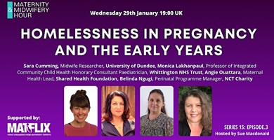 Homelessness in Pregnancy and the Early Years Event